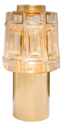 Produktbild von Casa Padrino Designer Tischlampe Durchmesser 14 x H. 26,5 cm - Luxus Möbel