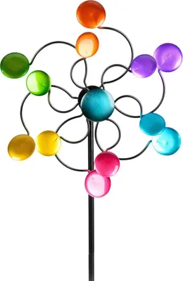 Produktbild von Formano - Windrad bunt mit Herzen 24/110cm Metall