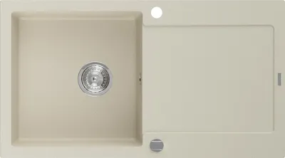 Immagine prodotto di Mexen Leo lavello in granito 1-vasca con scolapiatti 900 x 500 mm, beige, sifone cromato - 6501901010-69