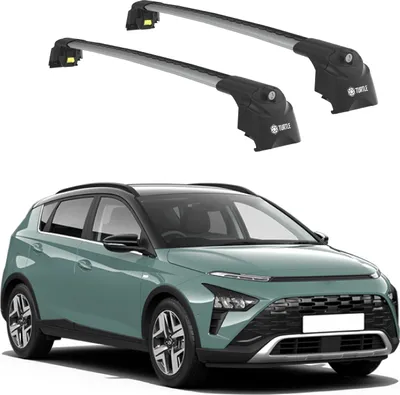 Produktbild von TURTLE DACHTRÄGER AIR-2 , Silber HYUNDAI BAYON BC3 CUV 2021 2022 2023 2024 SUV