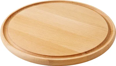 Produktbild von METALTEX 580058000 Schneidebrett Ø 25 cm mit Saftrille aus Buchenholz / Schneidbrett
