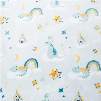 Wellness Fleece Drachen ab 1x1,5m Fleece-Stoff Plüschstoff Drache 1