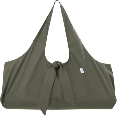 Productafbeelding van Yogamattas-tas van canvas met groot hoofdvak, zijvak en schouderriem, geschikt voor de meeste matformaten