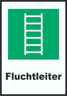 Produktbild von Fluchtleiter A2 Rückseite selbstklebend Schild