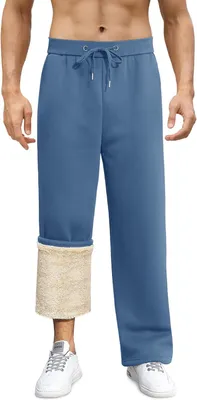 Productafbeelding van Herenjoggingbroek met fleecevoering, trekkoord en zijzakken, geschikt voor de winter