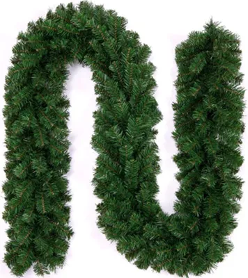Produktbild von Tannengirlande Künstliche Grün Tannen Weihnachtsgirlande Tannengirlande aus Kunststoff Für Outdoor Türkranz Pfingstrose Rebe Blumenkranz Künstliche Dekorative Landschaftsbau Kranz 2.7m(1 PCS)
