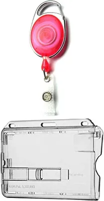 Produktbild von Ausweisset Ausweisjojo Jojo transparent ROSA Zipper Kartenhülle Ausweishülle TRANSPARENTER Ausschieber