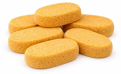 Zdjęcie produktu dla 6 sztuk Sito gąbka samochodowa owalna zewnętrzna - Sito gąbka uniwersalna okrągła wewnętrzna - gąbka do mycia samochodu - gąbka do czyszczenia - gąbka do płytek