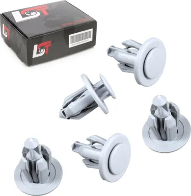 Produktbild von 5x Befestigung Clip Stoßstangen Kotflügel ... Universal Ø 12mm H 21mm in grau