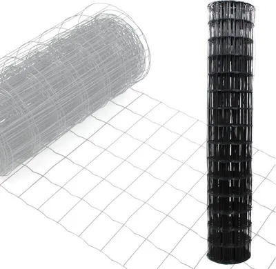 Produktbild von Gartenzaun Maschendraht 1,5x10m Zaun Gitterzaun Schweißgitter Wildzaun RAL7016