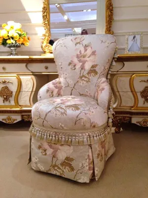 Produktbild von Esszimmer Stuhl 1 Sitzer E67 Sessel Holz Luxus Klasse Barock Rokoko Möbel Design