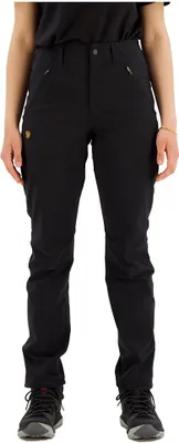 Produktbild von Fjällräven Damen Abisko Trail Stretch Wanderhose Black 38R