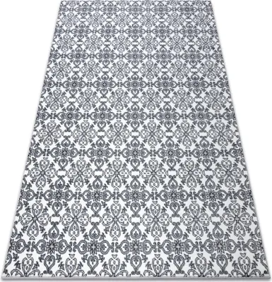 Obrázek produktu pro Koberec ARGENT - W4949 květiny bílá / šedá šedá 160x220 cm