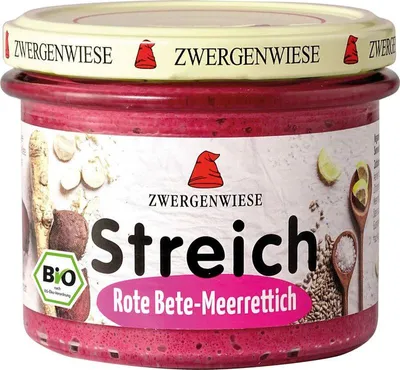 Produktbild von Zwergenwiese® Rote-Bete-Meerrettich Streich 6x180 g