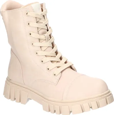 Produktbild von American Club XD169 Winterstiefel Gefüttert mit Fleece, Reißverschluss & Schnürung, Rutschfest & Warm, Hochwertige Winterschuhe Beige 38