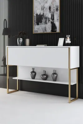Produktbild von Skye Decor, Luxe - Gold, White, Kommoden, Gold, 120 x 80 x 30 cm
