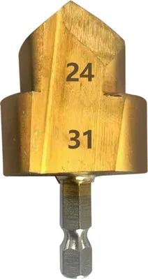 Obrázek produktu pro Čepový výstružník, 6,35 mm, šestihranná stopka, plastové trubky PPR, rozšiřovač čepů, praktický vrták, instalatérský vystružovací nástroj