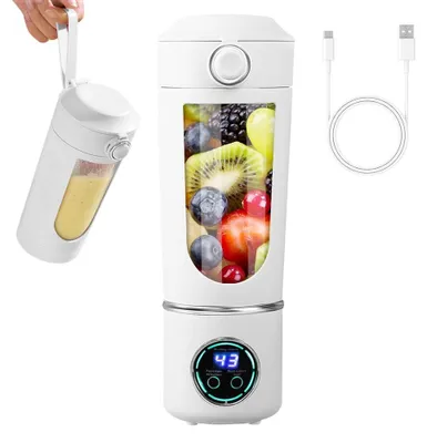 Tragbarer Smoothie-Mixer 700 ml, 12 Klingen, USB-C, wiederaufladbar