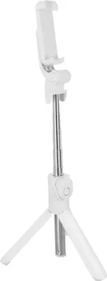 Produktbild von 2-in-1 Selfie-Stick mit Stativfunktion mit Bluetooth Fernauslöser – Weiß