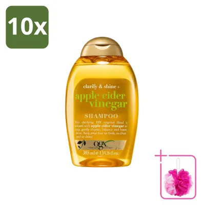Produktbild von 10 x OGX Apple Cider Vinegar Shampoo Clarify + Shine 385 ml - Sparpackung - 10 Stücke