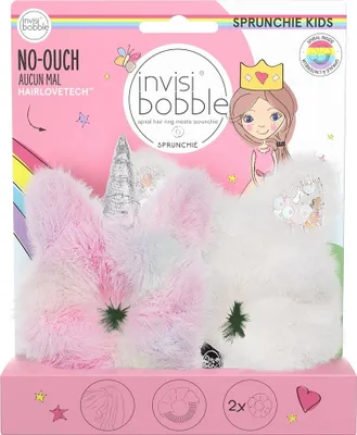Image de Invisibobble Kids Sprunchie élastiques à cheveux Licorne & Lapin, 2 pièces