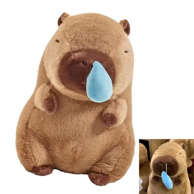 Produktbild von 25 cm Plüsch Capybara Kuscheltier, Wasserbüffel Stofftier Kissen, niedlich, weich, Geschenkidee
