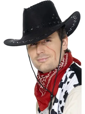 Produktbild von Schwarzer Cowboyhut Schwarz Cowboy Westernhut Hut