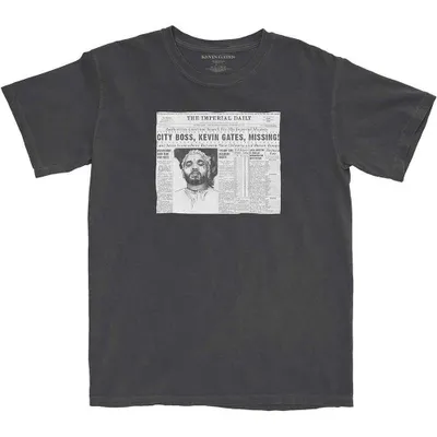 Obrázok produktu pre Kevin Gates | Oficiálne tričko kapely | The Paper, XX-Large, sivá