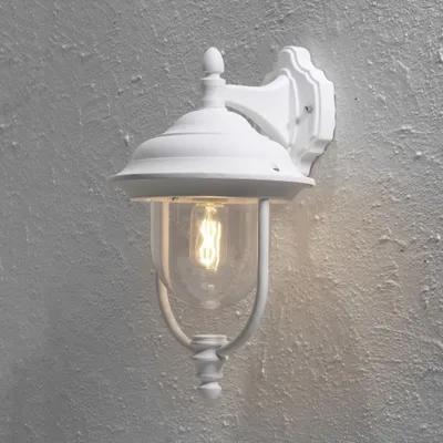 Produktbild von Konstsmide Parma Down weiß lackiertes Aluminium, klares Acrylglas 7222-250