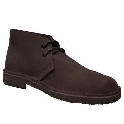 Obrázek produktu pro Roamers pánské pouštní boty / šněrovací boty / nízké boty, semiš DF111 (39 EU) (tmavě hnědá)