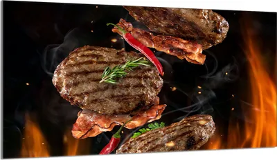 Produktbild von Glasschutzplatte für den Herd 90x52 Grill