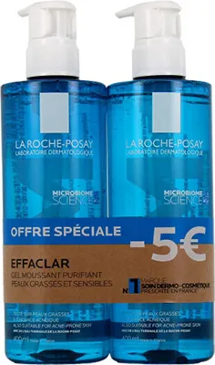 Image de Effaclar Set Gel Moussant Sans Savon (Gel Moussant Purifiant) 2 x 400 ml