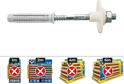 Produktbild von 2er Set Spülebefestigung Schrauben aus Eisen ø10x120 Flth