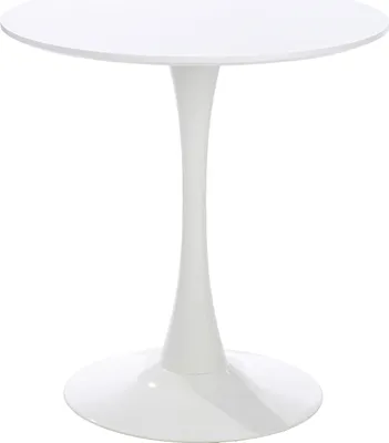 Image de Gilde Tisch, rund, MDF, Metall, weiß, VE 1, H. 72,5 cm, D. 70 cm 56118