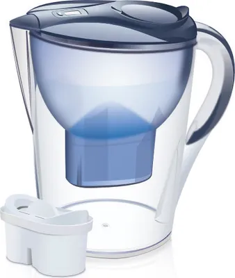 Produktbild von Swan Wasserfilter Kanne XL kompatibel mit Brita Maxtra + 1 Wasserfilter Geschenk.  Gesamtvolumen 3.5 L, gefiltertes Wasser 2,7 L Farbe Blau