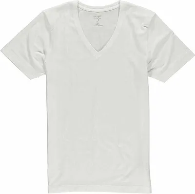 Produktbild von OLYMP Level Five Body Fit T-Shirt M V-Ausschnitt weiß, Größe:Medium