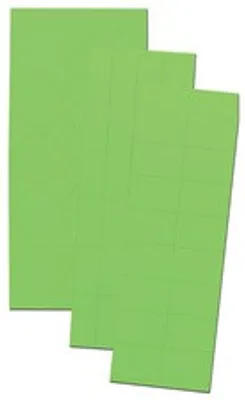 Produktbild von Magnetsymbole, 10 und 15 mm x 20 und 25 mm x 10 und 20 mm, Grün, 10 g