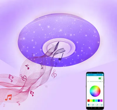 Produktbild von EINFEBEN 36W LED Deckenleuchte Lampe Deckenlampe Wohnzimmerlampe Leuchte Bluetooth Musik