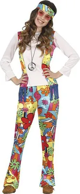 Image de Costume de fille hippie Guirca 7-9 ans 7-9 ans