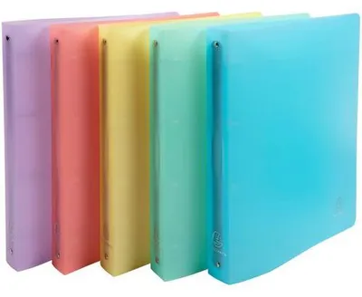 Produktbild von Exacompta Ringbuch Chromaline Kunststoff 5er Pack 4-Ringe A4 Büro Schule