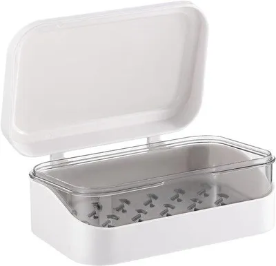Produktbild von Plastik-Dusche-Zeepkist-2-Stück-Abwasserfähig-Weiße-Hausware