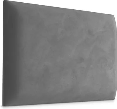 Produktbild von Muralo Polsterpaneel WANDKISSEN Wandpolster Bettkopfteil Wandpaneel Grau 40 cm x 30 cm