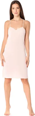 Image de Bellivalini - Combinaison pour femme, encolure en V, jupon, bretelles réglables, croisées, BLV50-272 (rose, taille S)