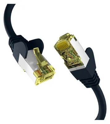 Produktbild von EFB CAT6a SCHWARZ 10m Patchkabel S/FTP PIMF