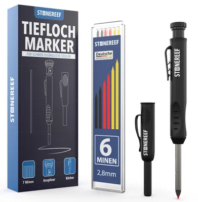 Produktbild von Tieflochmarker mit Köcher für Bohrlöcher & Montage