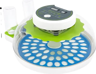 Produktbild von Wachtel-Ei-Inkubator, automatische Feuchtigkeitskontrolle, 60-Ei-Kapazität, WEISS