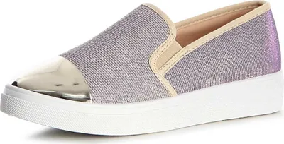 Produktbild von topschuhe24 1155 Damen Halbschuhe Derby Plateau Slipper Glitzer Loafer, Farbe:Gold, Größe:37 EU