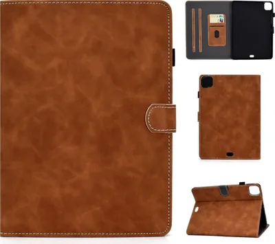 Produktbild von Mobigear Folio iPad Air 5 (2022) Hülle Klapphülle + Stifthalter - Braun