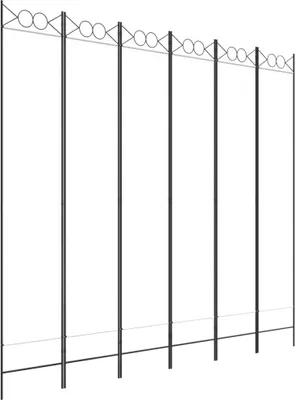 Produktbild von vidaXL 6-tlg. Paravent Weiß 240x220 cm Stoff