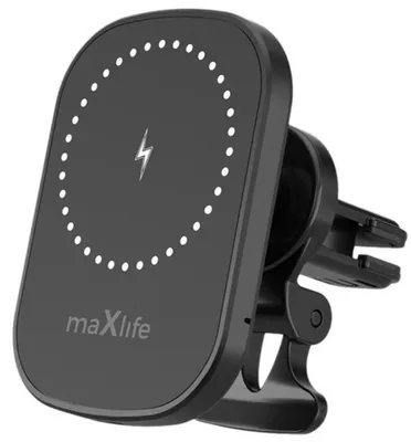 Productafbeelding van MaXlife telefoonhouder voor in de auto + draadloze oplader MXCH-16
